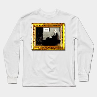 8-Bit Whistler's Mother Long Sleeve T-Shirt